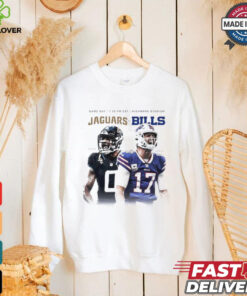 Jaguars at Bills game day Gabe Davis vs Josh Allen shirt