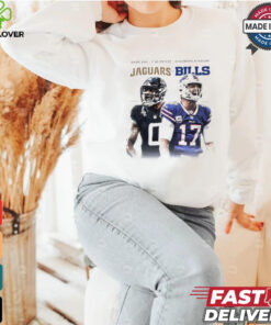 Jaguars at Bills game day Gabe Davis vs Josh Allen shirt