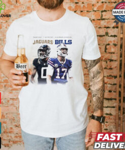 Jaguars at Bills game day Gabe Davis vs Josh Allen shirt