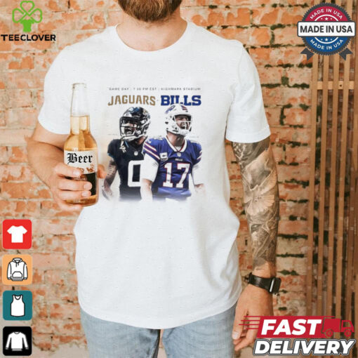 Jaguars at Bills game day Gabe Davis vs Josh Allen shirt