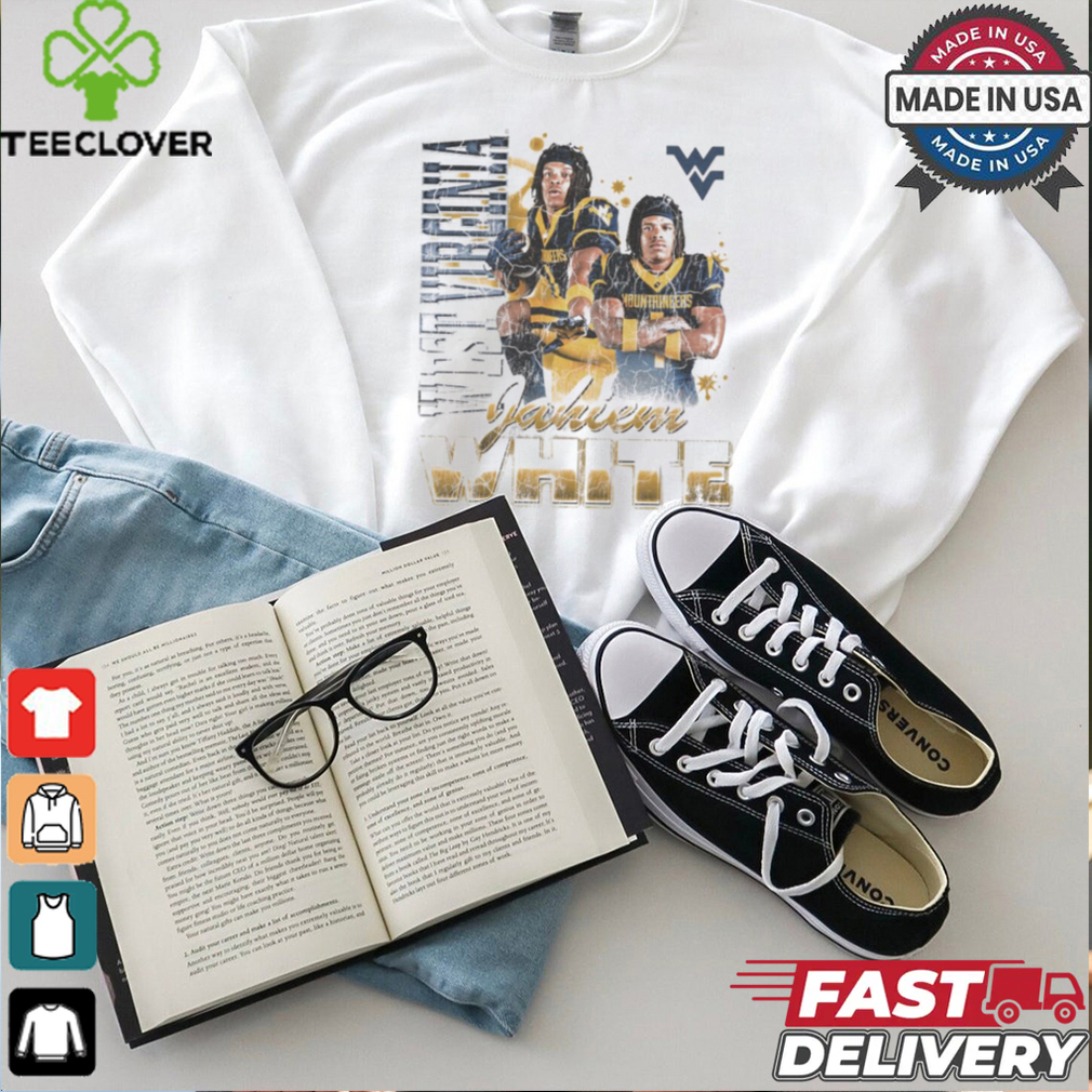 Jahiem White West Virginia Mountaineers 90s Retro Graphic t shirt Jahiem White West Virginia Mountaineers 90s Retro Graphic t shirt