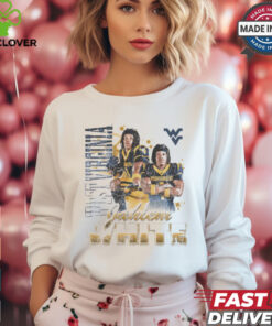 Jahiem White West Virginia Mountaineers 90s Retro Graphic t shirt