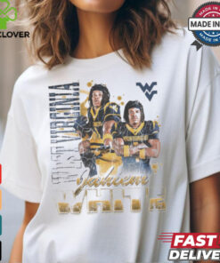 Jahiem White West Virginia Mountaineers 90s Retro Graphic t shirt