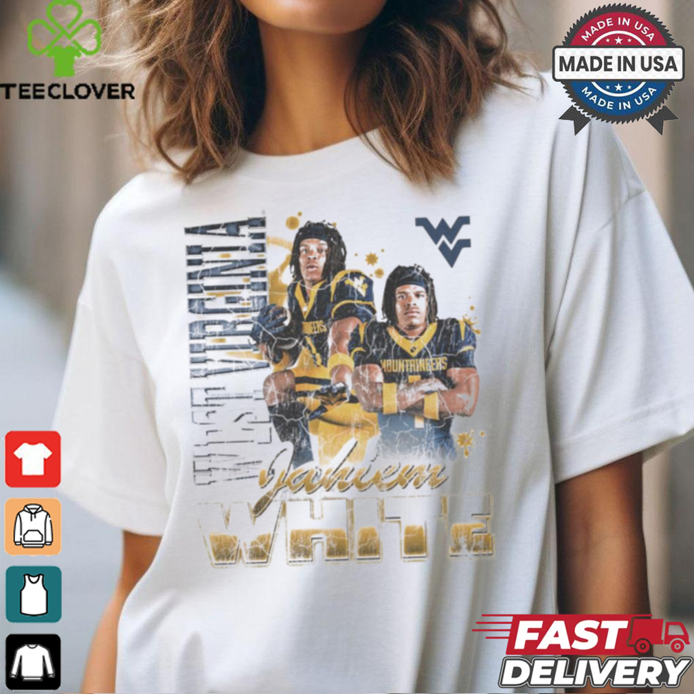 Jahiem White West Virginia Mountaineers 90s Retro Graphic t shirt Jahiem White West Virginia Mountaineers 90s Retro Graphic t shirt