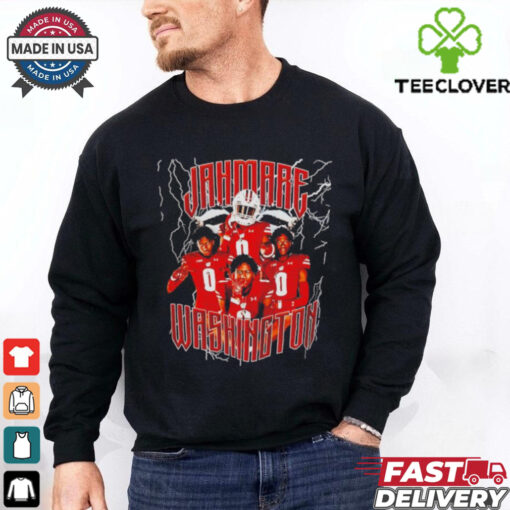 Jahmare Washington lightning Wisconsin Badgers football graphic shirt