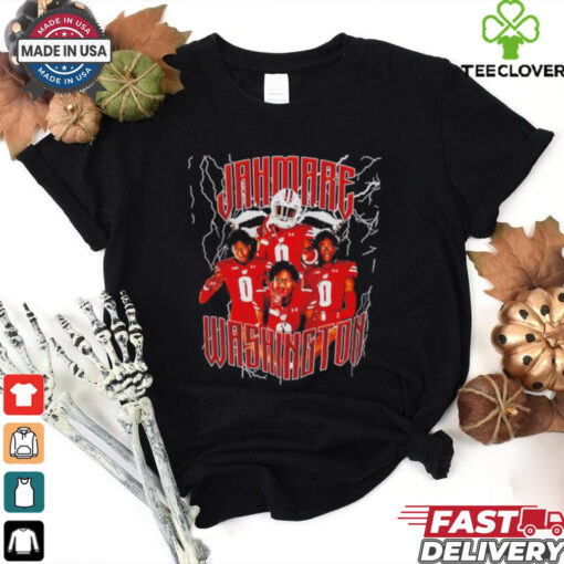 Jahmare Washington lightning Wisconsin Badgers football graphic shirt