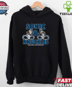 Jahmyr Gibbs & David Montgomery Sonic & Knuckles T Shirt 3 Jahmyr Gibbs & David Montgomery Sonic & Knuckles T Shirt