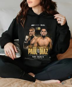 Jake Paul Vs Nate Diaz Shirt Sat Aug 5 Dallas Tx Shirt
