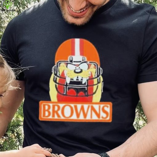 Jake Paul wearing Cleveland browns warner Bros tazmanian taz devil helmet hoodie, sweater, longsleeve, shirt v-neck, t-shirt