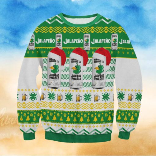 Jalapenos Pale Ale For Christmas Gifts Ugly Xmas Wool Knitted Sweater