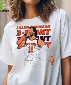 Jalen Brunson 11 New York Knicks Three Point Shirts