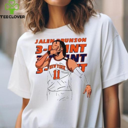 Jalen Brunson 11 New York Knicks Three Point Shirts