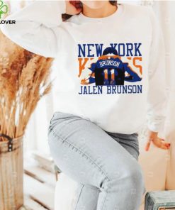 Jalen Brunson 11 back New York Knicks player 2024 art shirt