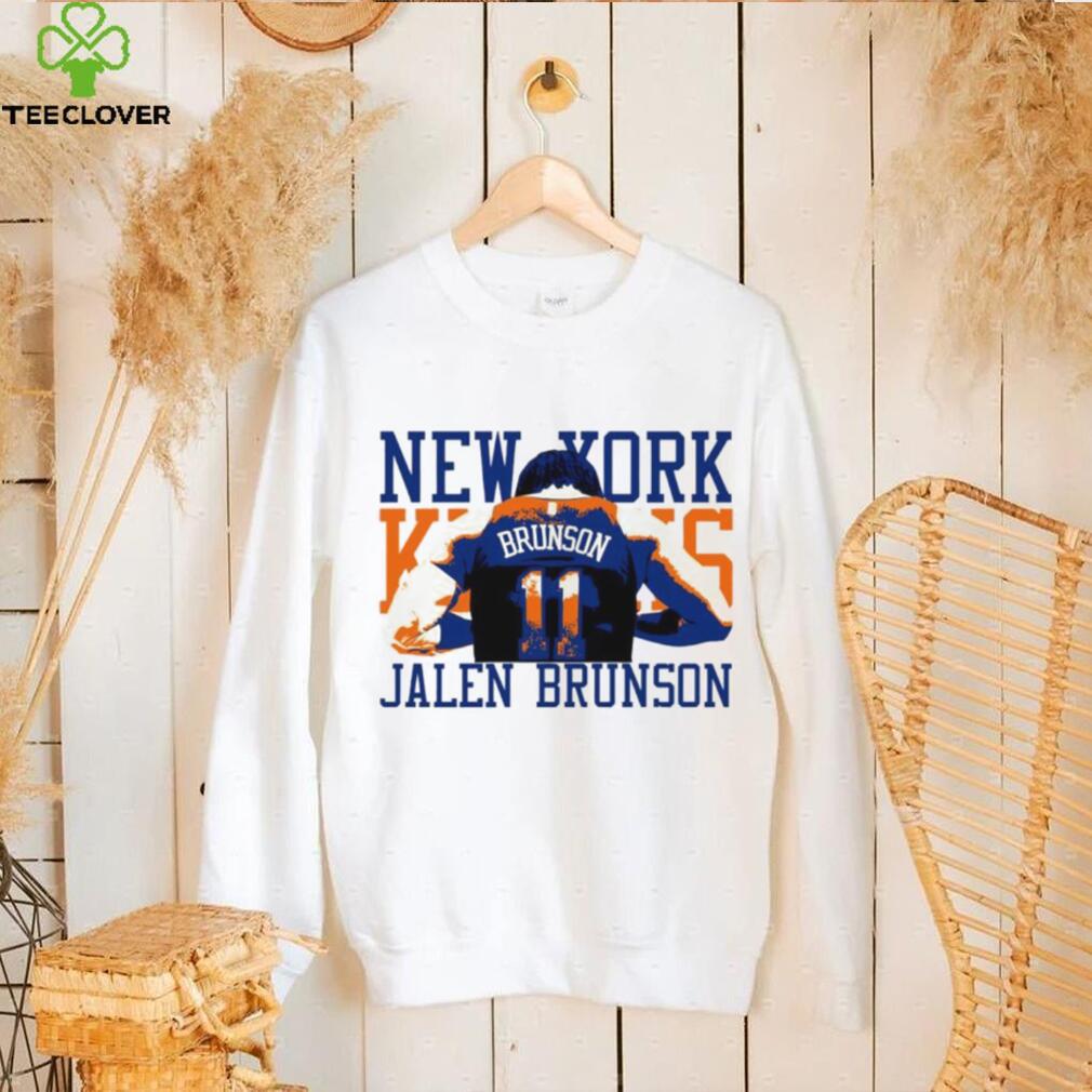 Jalen Brunson 11 back New York Knicks player 2024 art shirt Jalen Brunson 11 back New York Knicks player 2024 art shirt