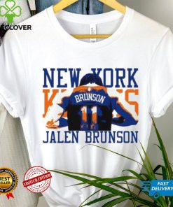 Jalen Brunson 11 back New York Knicks player 2024 art shirt