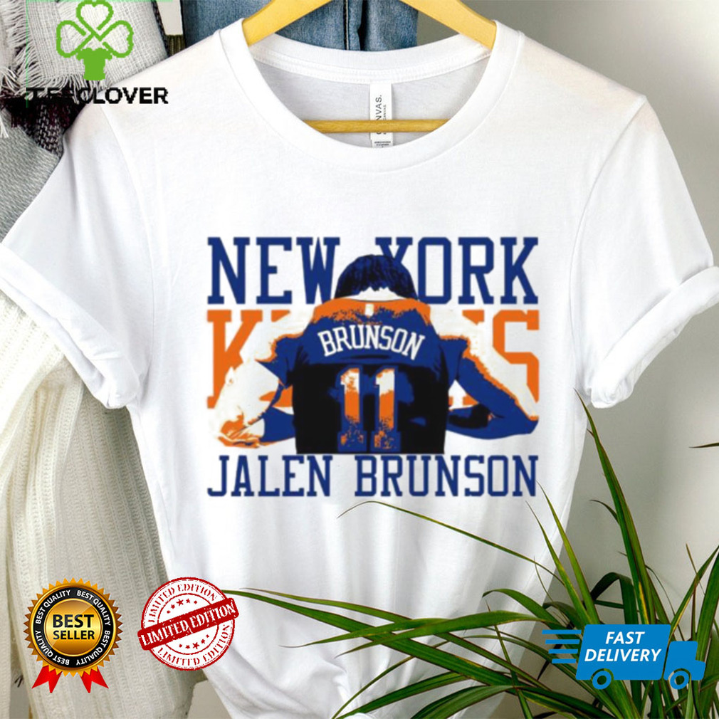 Jalen Brunson 11 back New York Knicks player 2024 art shirt Jalen Brunson 11 back New York Knicks player 2024 art shirt
