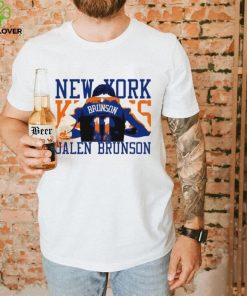 Jalen Brunson 11 back New York Knicks player 2024 art shirt