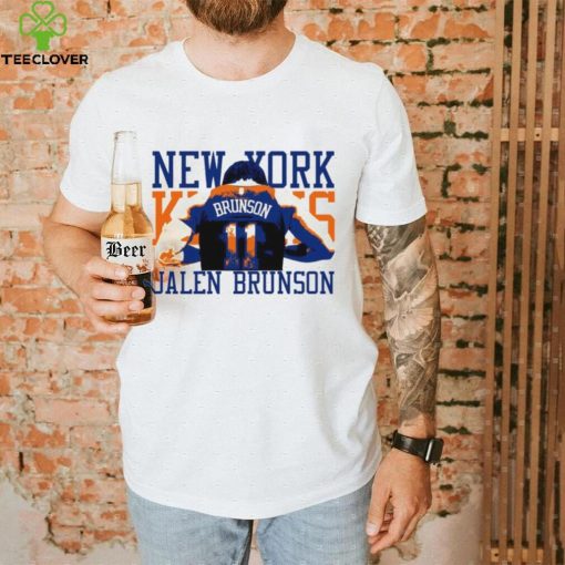 Jalen Brunson 11 back New York Knicks player 2024 art shirt