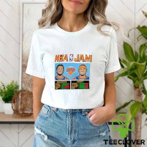 Jalen Brunson Josh Hart New York Knicks Homage Unisex Nba Jam T Shirt