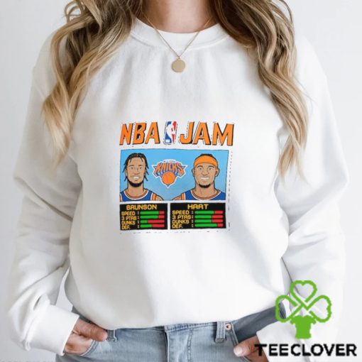 Jalen Brunson Josh Hart New York Knicks Homage Unisex Nba Jam T Shirt