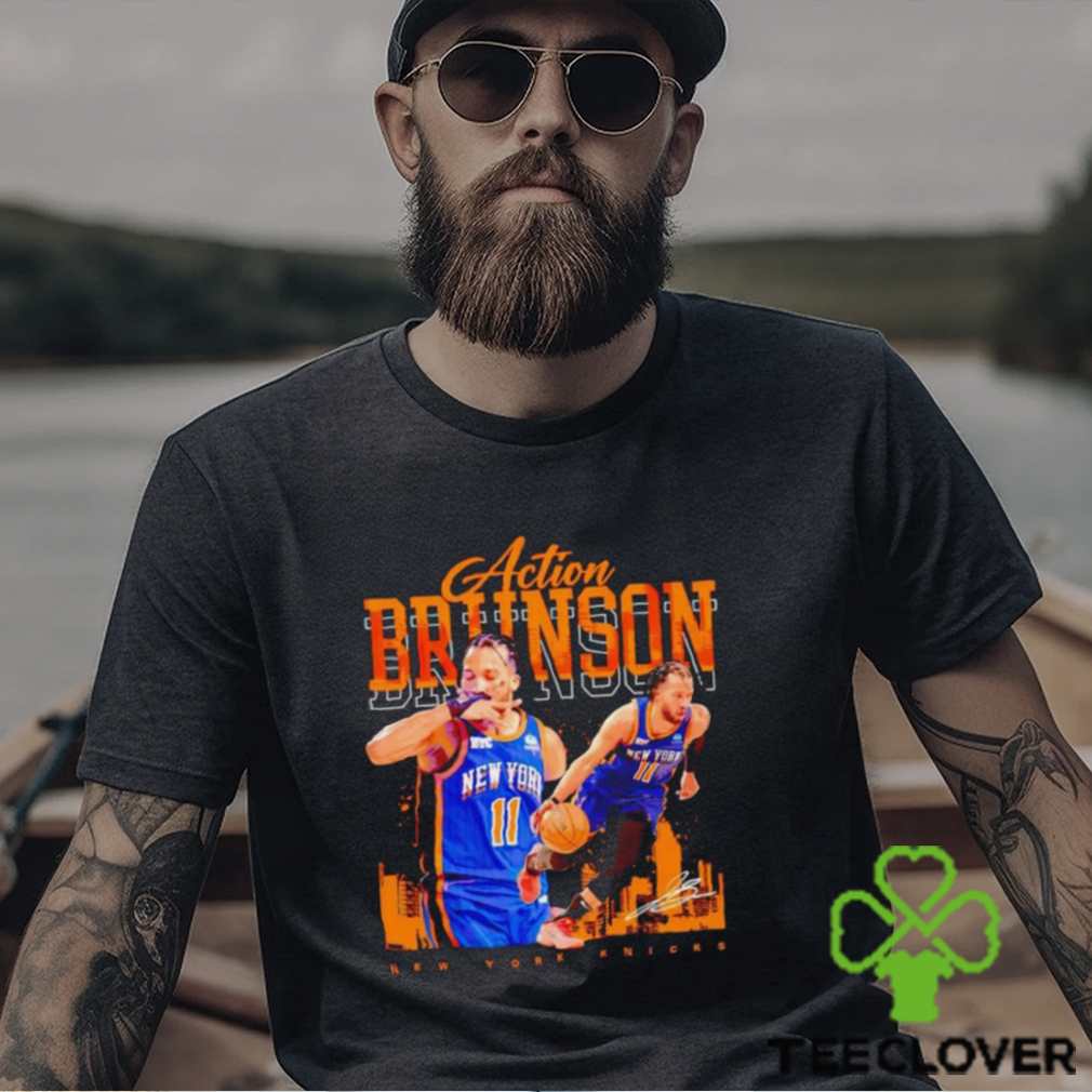 Jalen Brunson New York Knicks signature shirt Jalen Brunson New York Knicks signature shirt