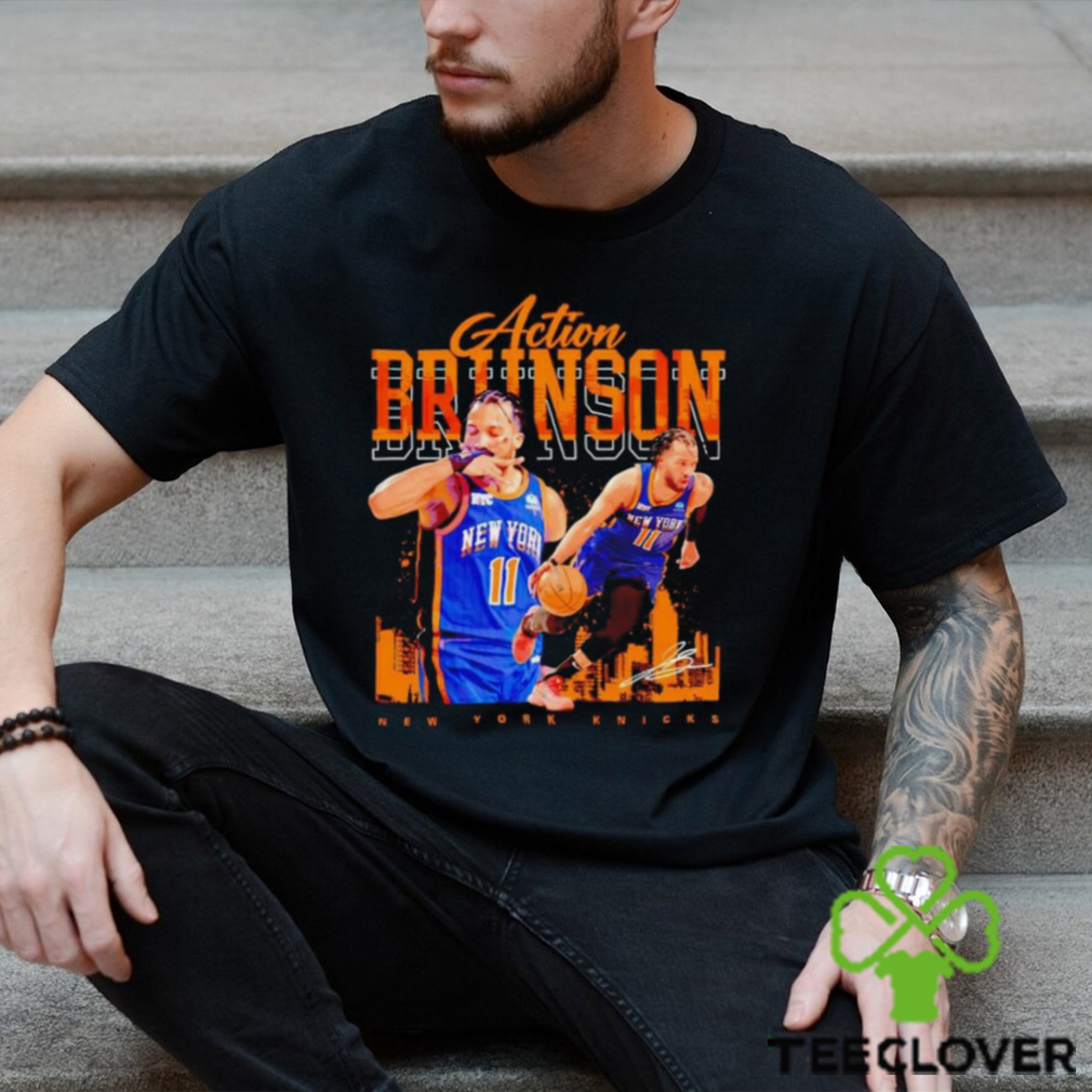 Jalen Brunson New York Knicks signature shirt Jalen Brunson New York Knicks signature shirt