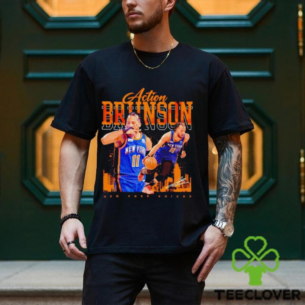Jalen Brunson New York Knicks signature shirt Jalen Brunson New York Knicks signature shirt