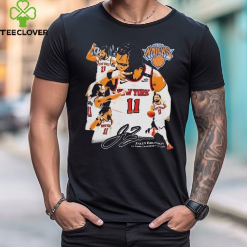 Jalen Brunson V2 Tee #11 New York Knicks signature t shirt