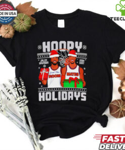 Jalen Brunson and Josh Hart Hoopy Holidays New York Knicks ugly Christmas shirt