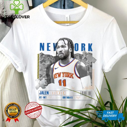 Jalen Brunson number 11 New York Knicks basketball player paper poster shirt