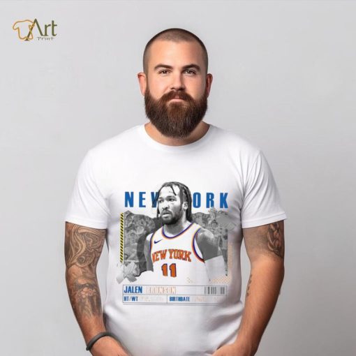 Jalen Brunson number 11 New York Knicks basketball player paper poster shirt