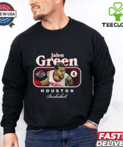 Jalen Green 4 Houston Rockets Basketball cover signature shirt