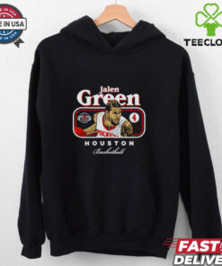 Jalen Green 4 Houston Rockets Basketball cover signature shirt