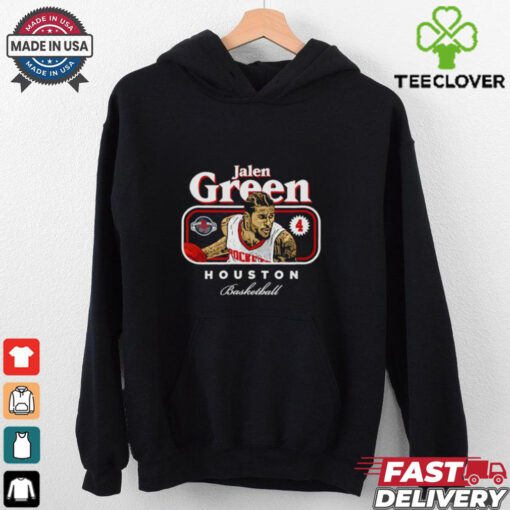 Jalen Green 4 Houston Rockets Basketball cover signature shirt