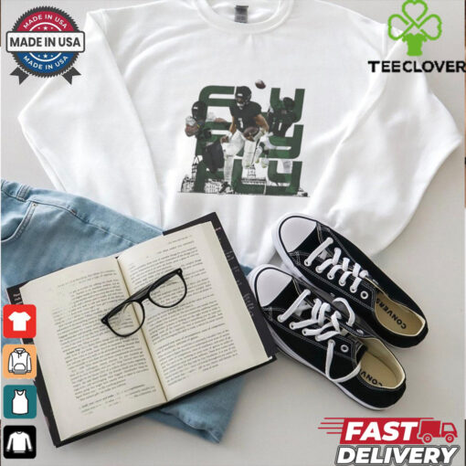 Jalen Hurts A.J. Brown and Saquon Barkley Philadelphia Eagles Brotherly Love fly fly fly trio shirt