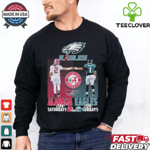 Jalen Hurts Alabama Eagles On Saturdays And On Sundays Shirt