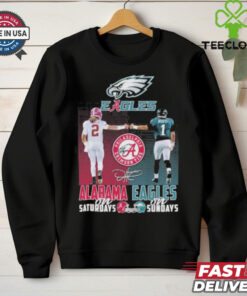 Jalen Hurts Alabama Eagles On Saturdays And On Sundays Shirt