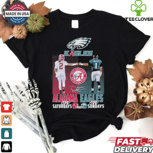 Jalen Hurts Alabama Eagles On Saturdays And On Sundays Shirt