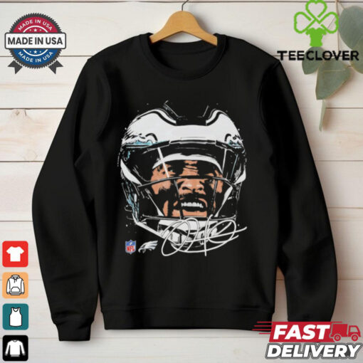Jalen Hurts Philadelphia Eagles NFL football big face signature graphic shirt