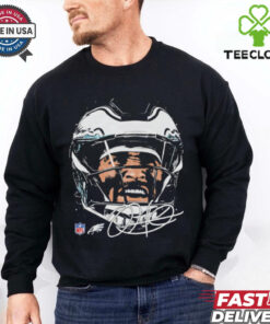 Jalen Hurts Philadelphia Eagles NFL football big face signature graphic shirt