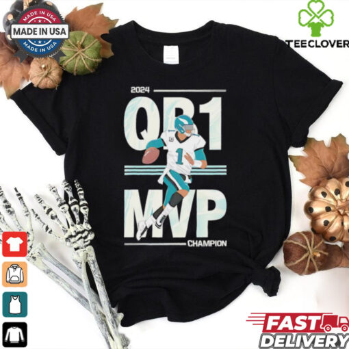 Jalen Hurts QB1 MVP Champion Philadelphia Eagles 2024 shirt