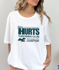 Jalen Hurts Throwing Club Philadelphia PA chapter eagle shirt