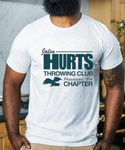 Jalen Hurts Throwing Club Philadelphia PA chapter eagle shirt