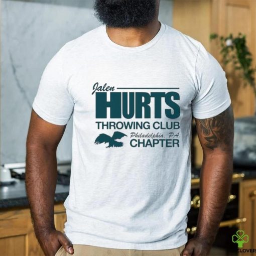 Jalen Hurts Throwing Club Philadelphia PA chapter eagle shirt