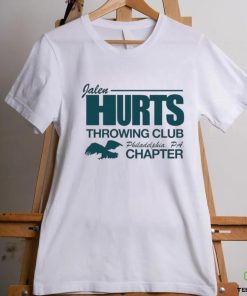 Jalen Hurts Throwing Club Philadelphia PA chapter eagle shirt