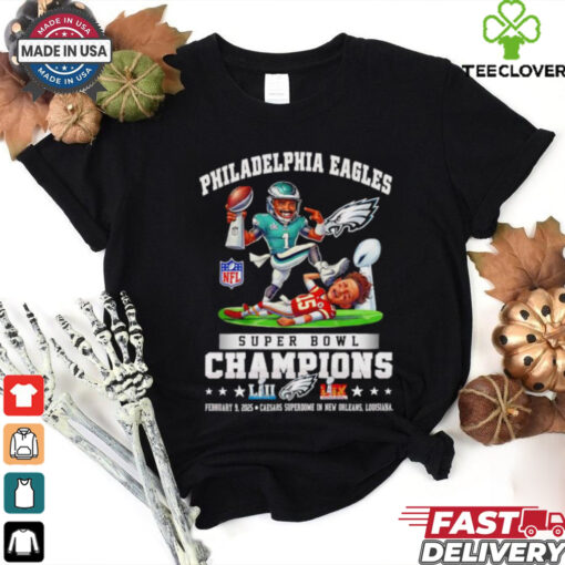 Jalen Hurts beat Mahomes Philadelphia Eagles Super Bowl Champions shirt
