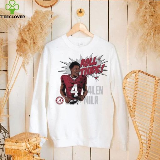 Jalen Milroe Alabama Crimson Tide football roll tide cartoon hoodie, sweater, longsleeve, shirt v-neck, t-shirt