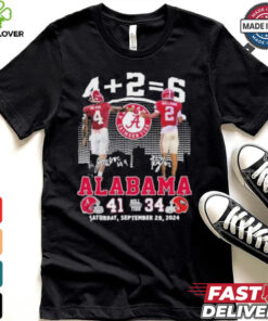 Jalen Milroe And Ryan Williams Alabama Crimson Tide 41 34 Georgia Bulldogs Shirt