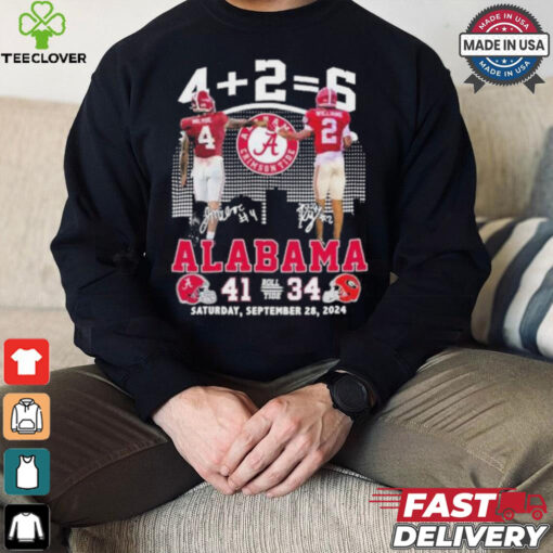 Jalen Milroe And Ryan Williams Alabama Crimson Tide 41 34 Georgia Bulldogs Shirt