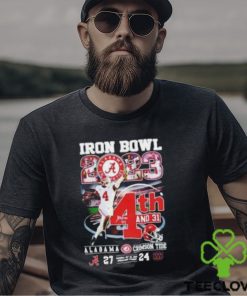 Jalen Milroe Iron Bowl 2023 4th And 31 Alabama Crimson Tide 27 24 Auburn Tigers T Shirt 3 Jalen Milroe Iron Bowl 2023 4th And 31 Alabama Crimson Tide 27 24 Auburn Tigers T Shirt